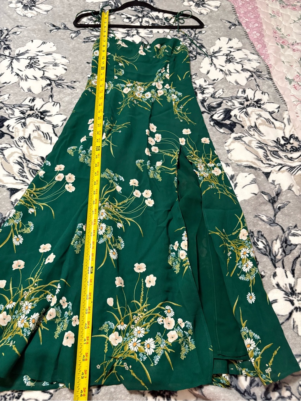 Reformation Juliette Green Floral Midi dress - Picture 9 of 11